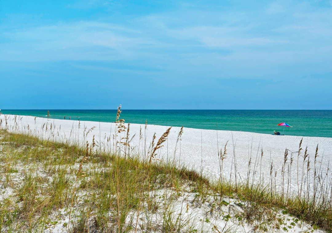 Beautiful white sand beaches