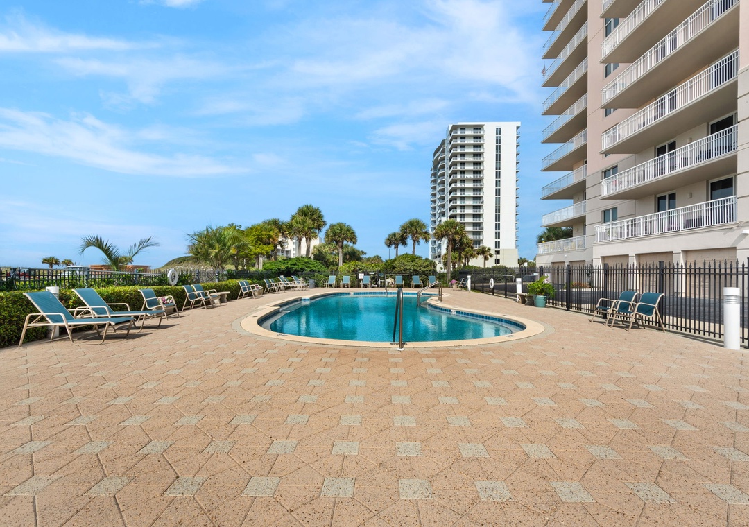Enjoy the outdoor pool