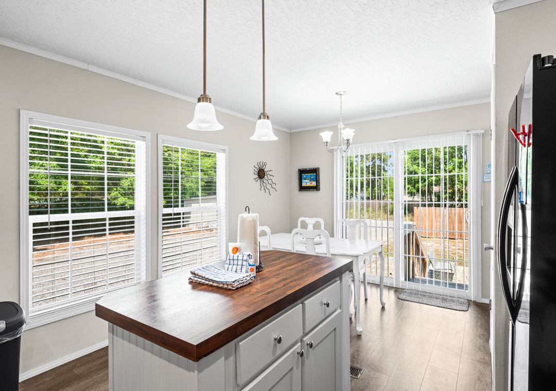 Kitchen and dining space