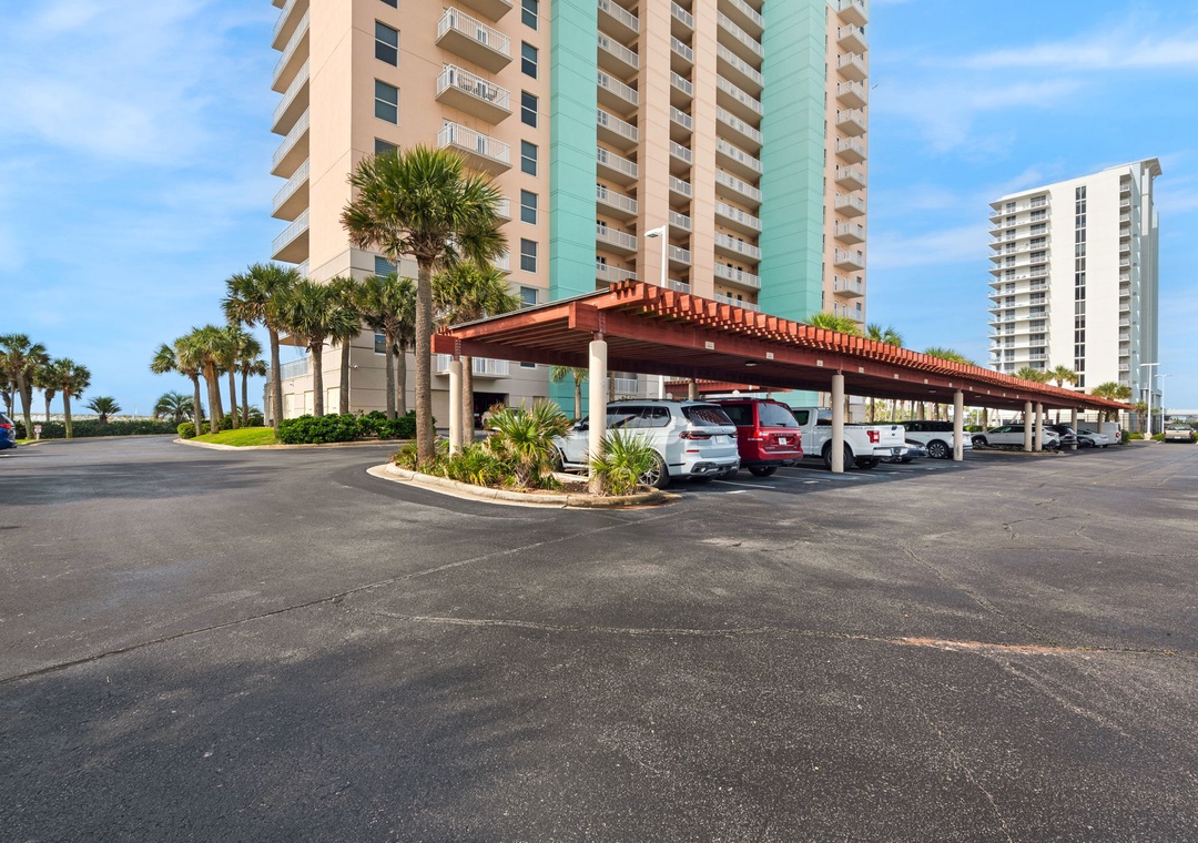 Santa Rosa Towers covered parking spots