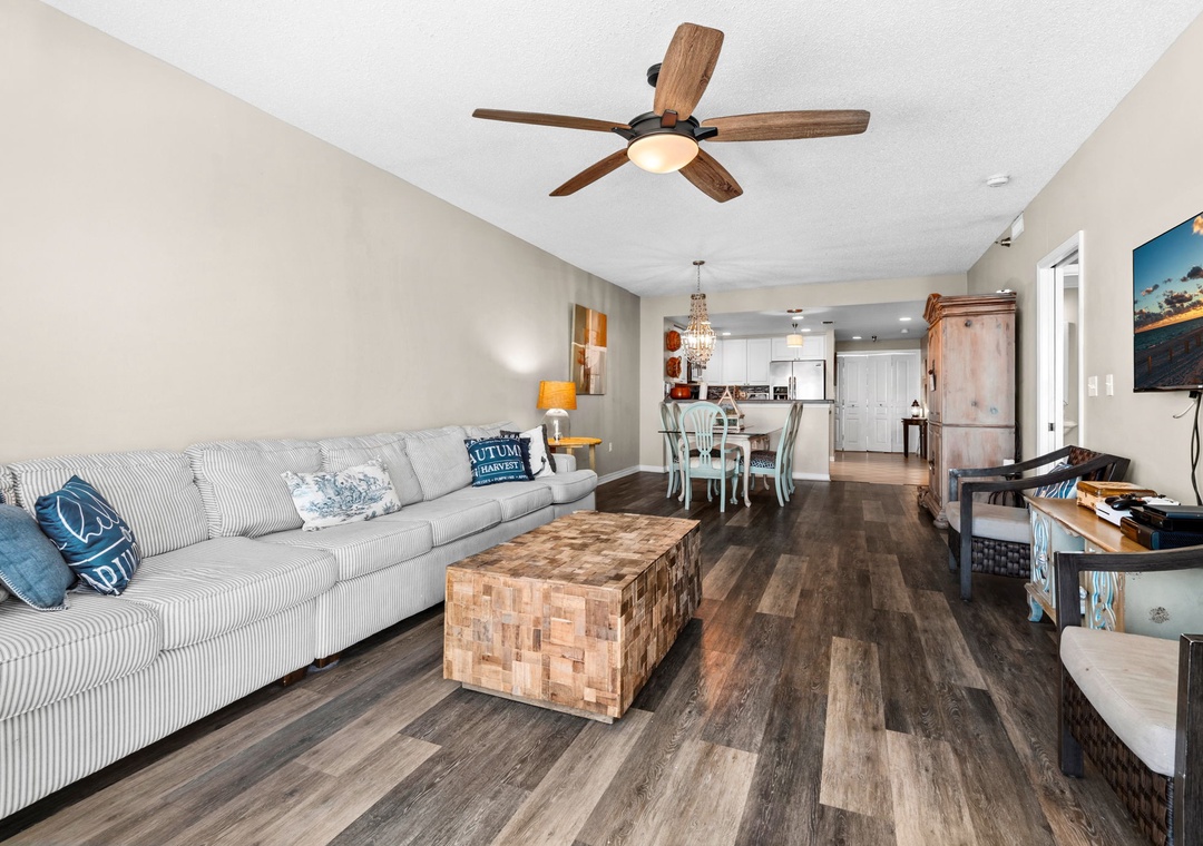 Comfortable living room seating