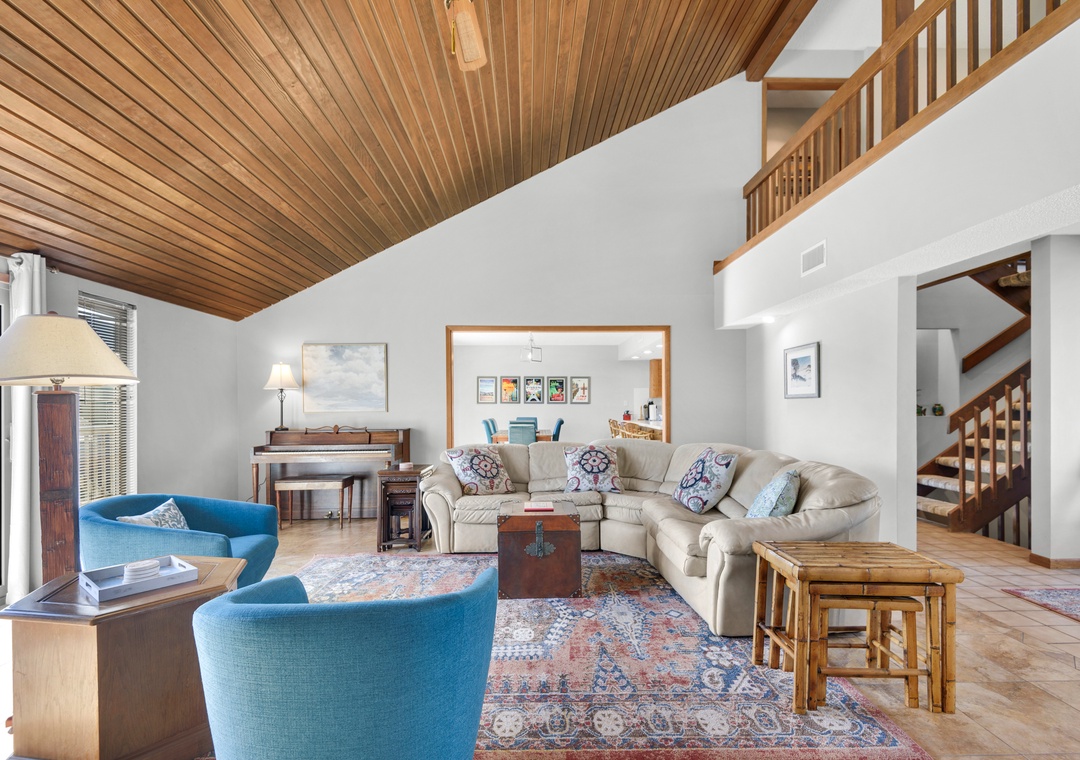 Comfortable living room seating