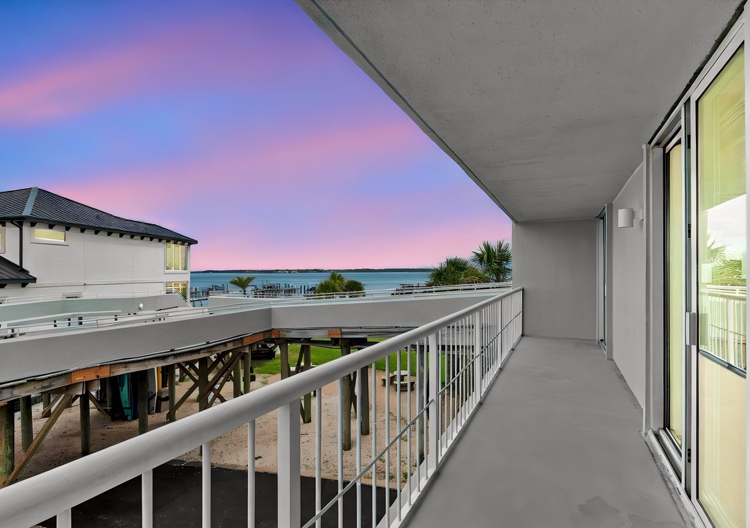 Private balcony with stunning views