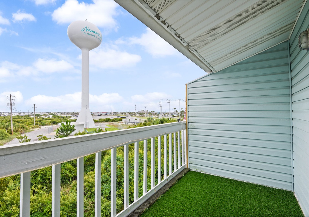 Third floor balcony - private to the primary bedroom