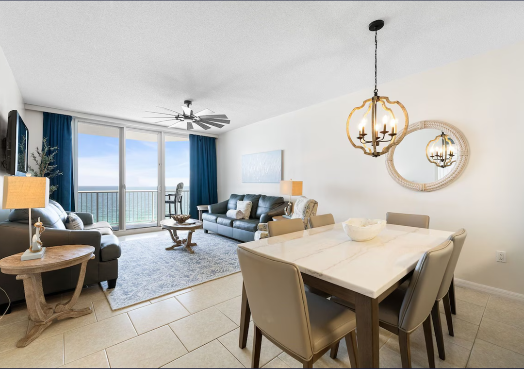 Dining and living space