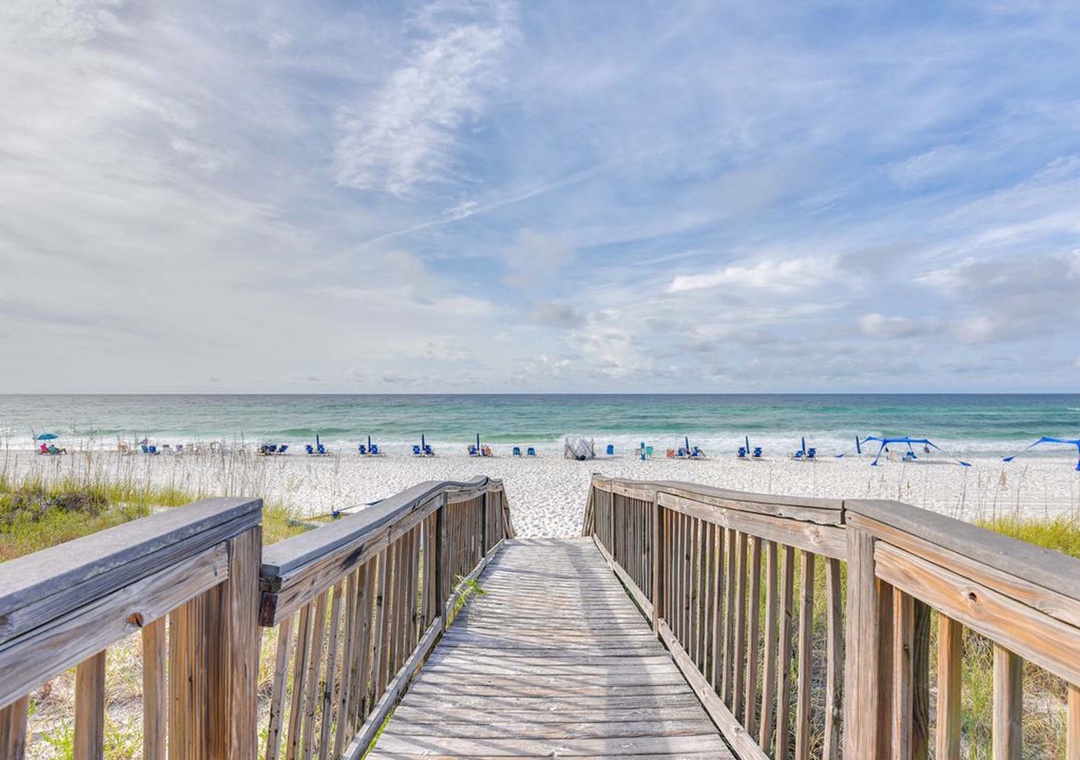 Private beach access