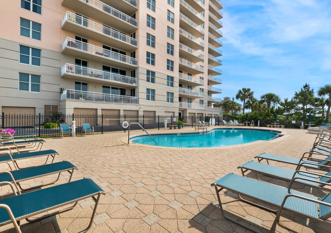 Lounge by the outdoor pool