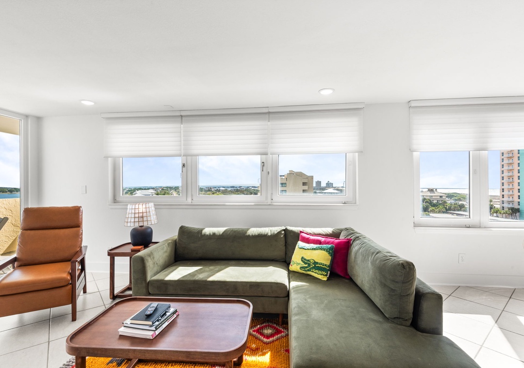 Comfortable living room seating