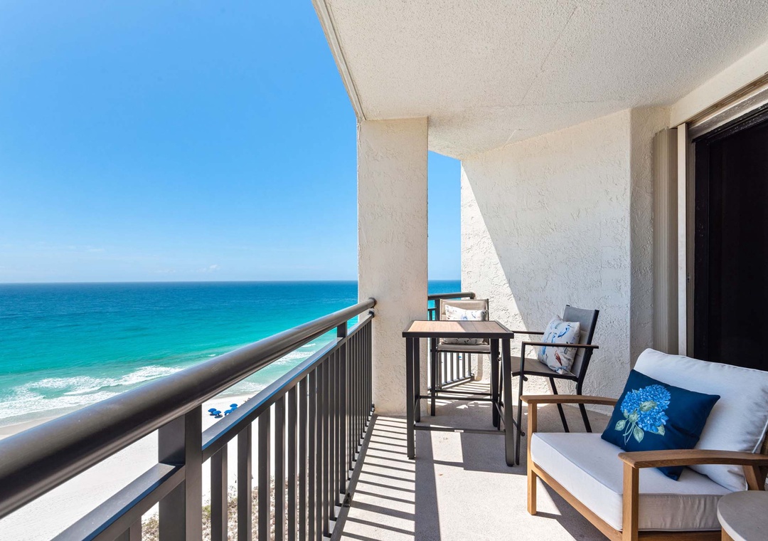 Private balcony seating