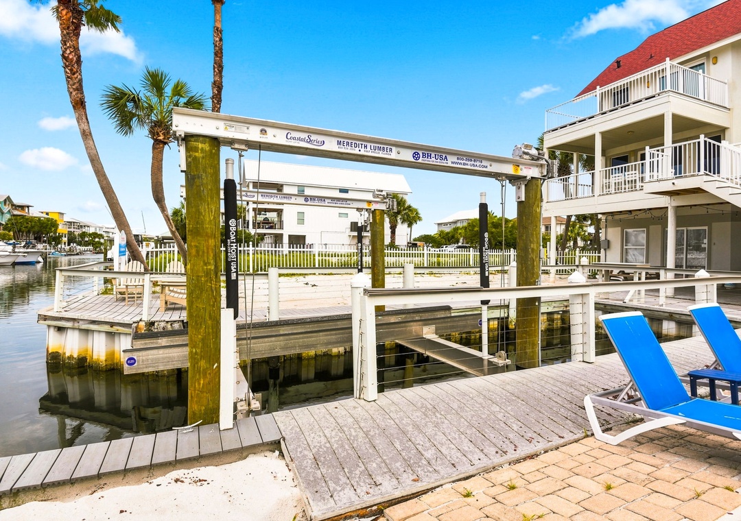 Private boat slip
