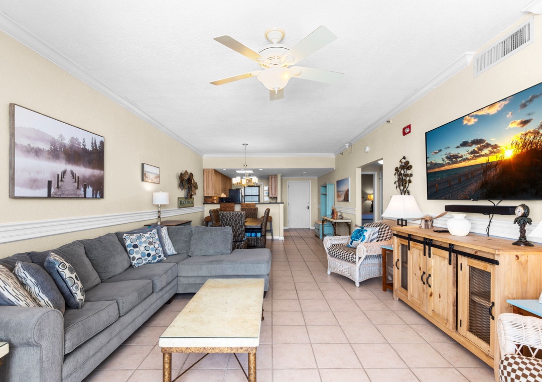 Comfortable living room seating