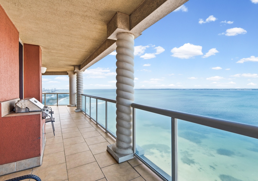 Private balcony with beautiful views