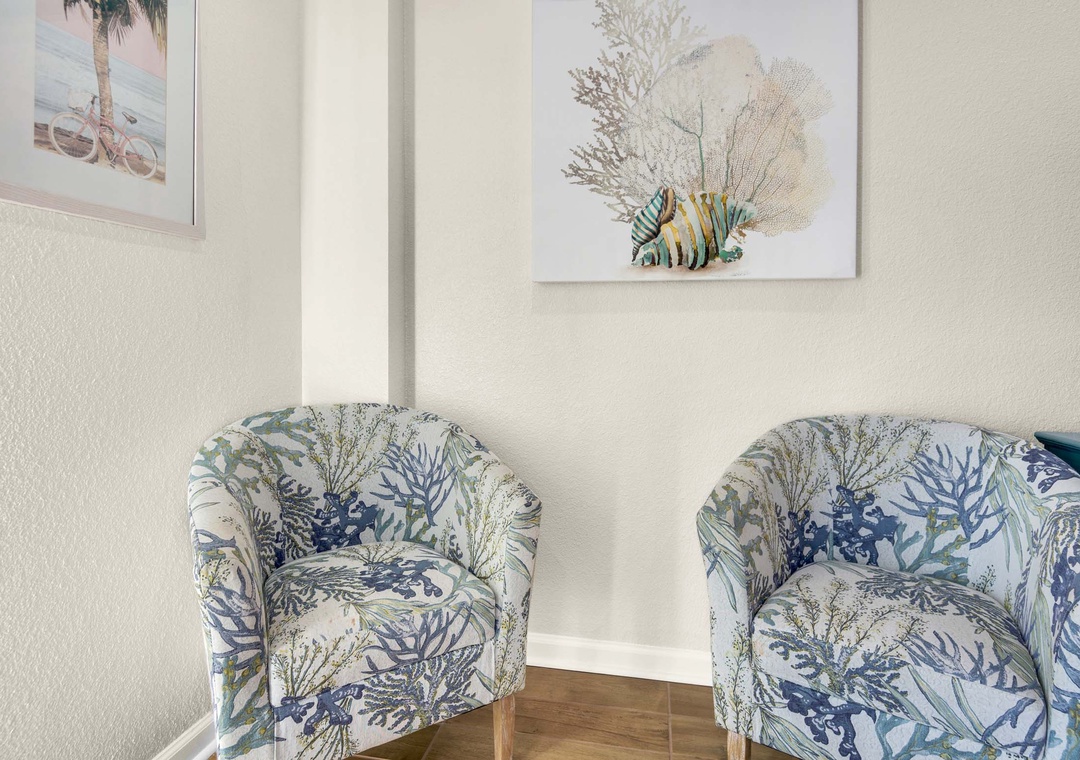 Occasional chairs in the living room