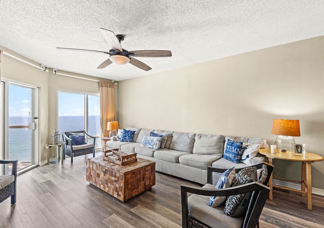 Comfortable living room seating