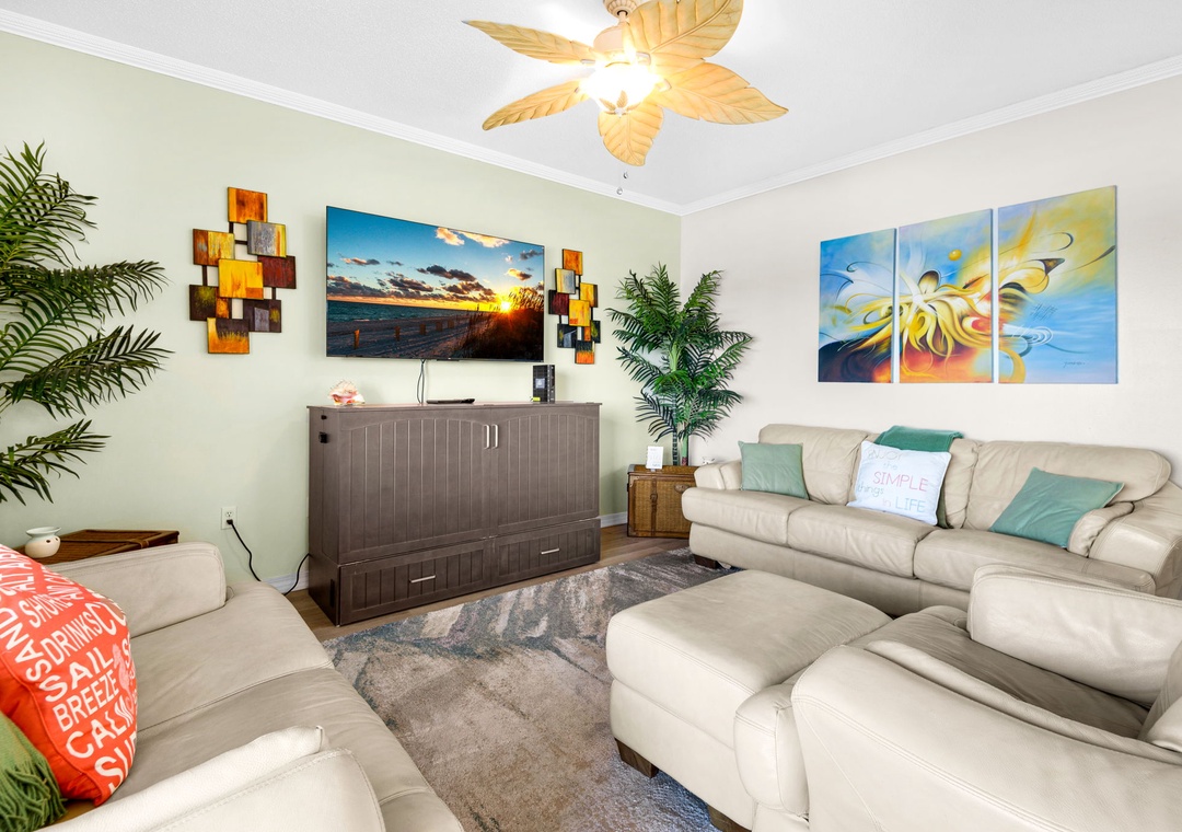 Comfortable living room seating