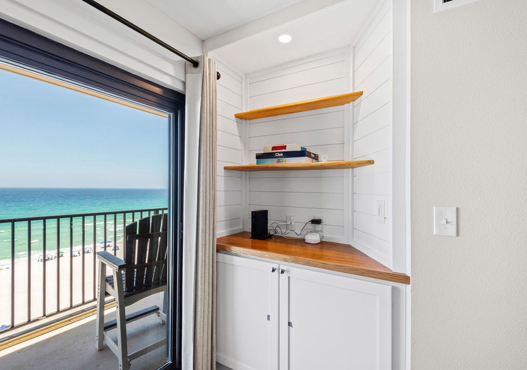 Head out to the balcony!