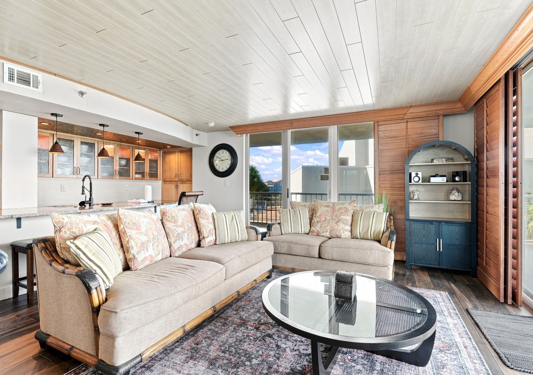 Comfortable living room seating
