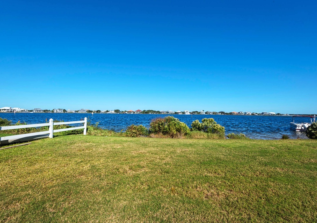 Enjoy the water views