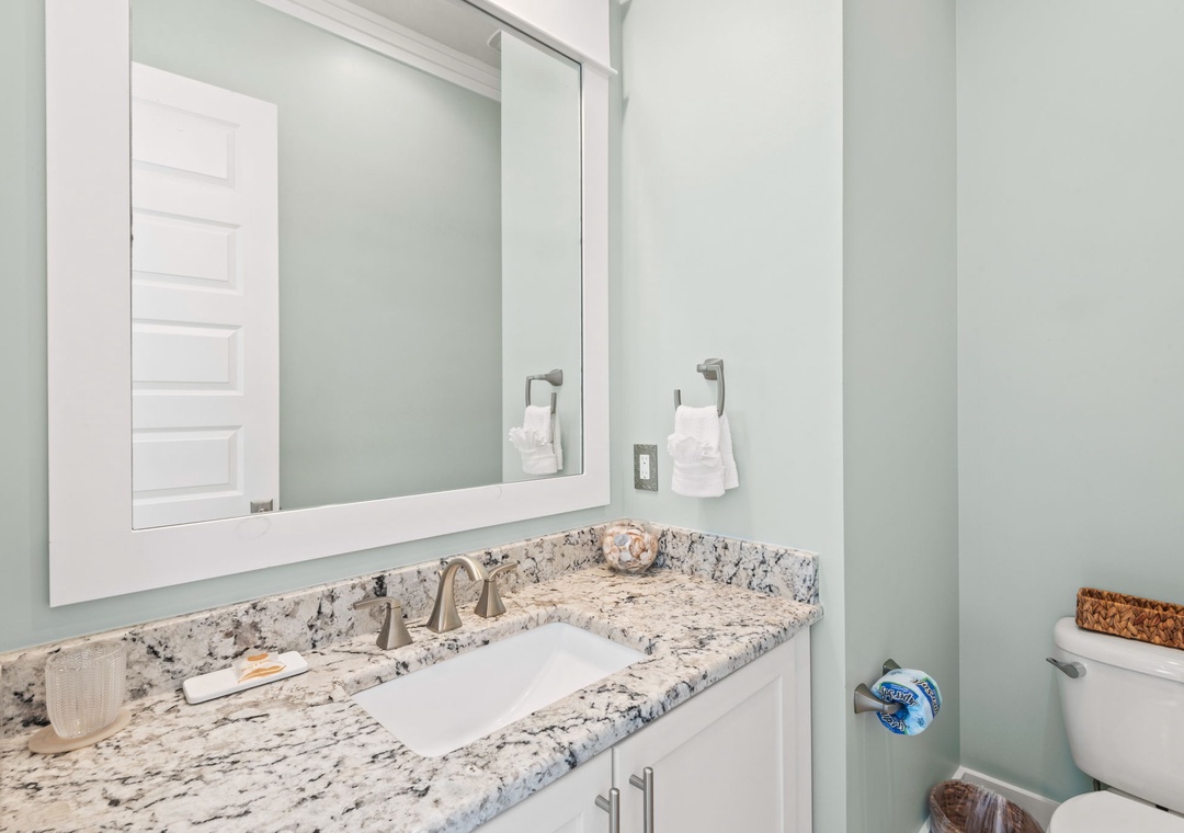 Main floor half bathroom