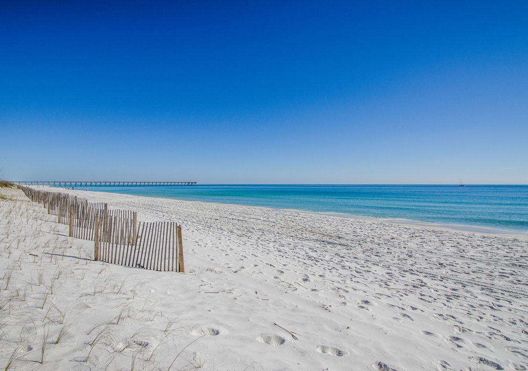 Beautiful white sand beaches