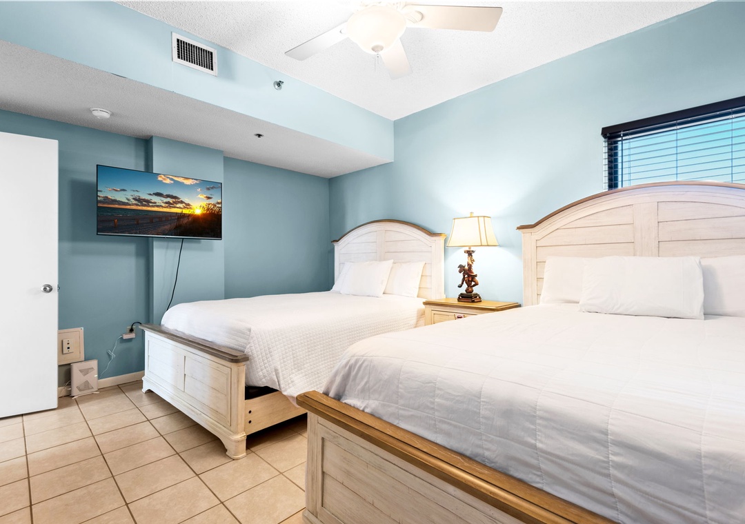 Guest bedroom with two queen beds