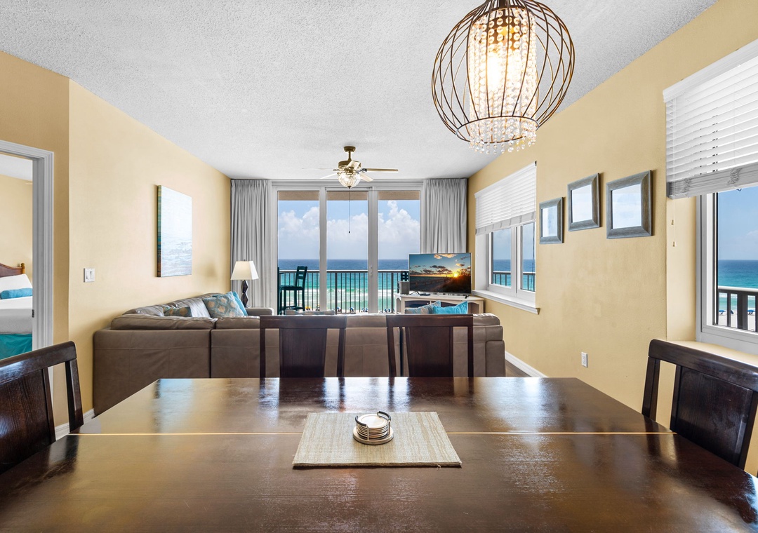 Dining and living room