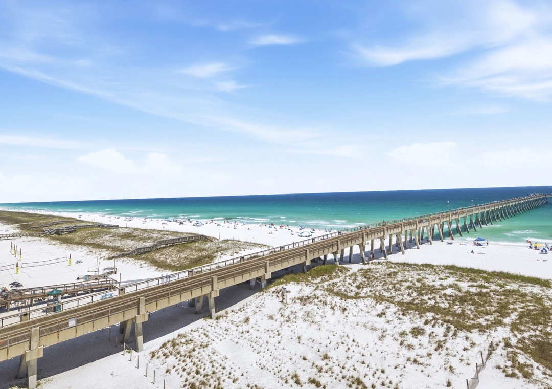 Beautiful beach views from the balcony