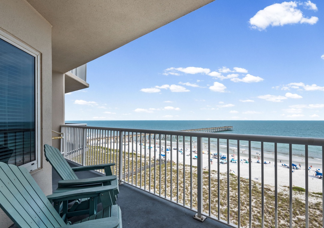 Private balcony seating