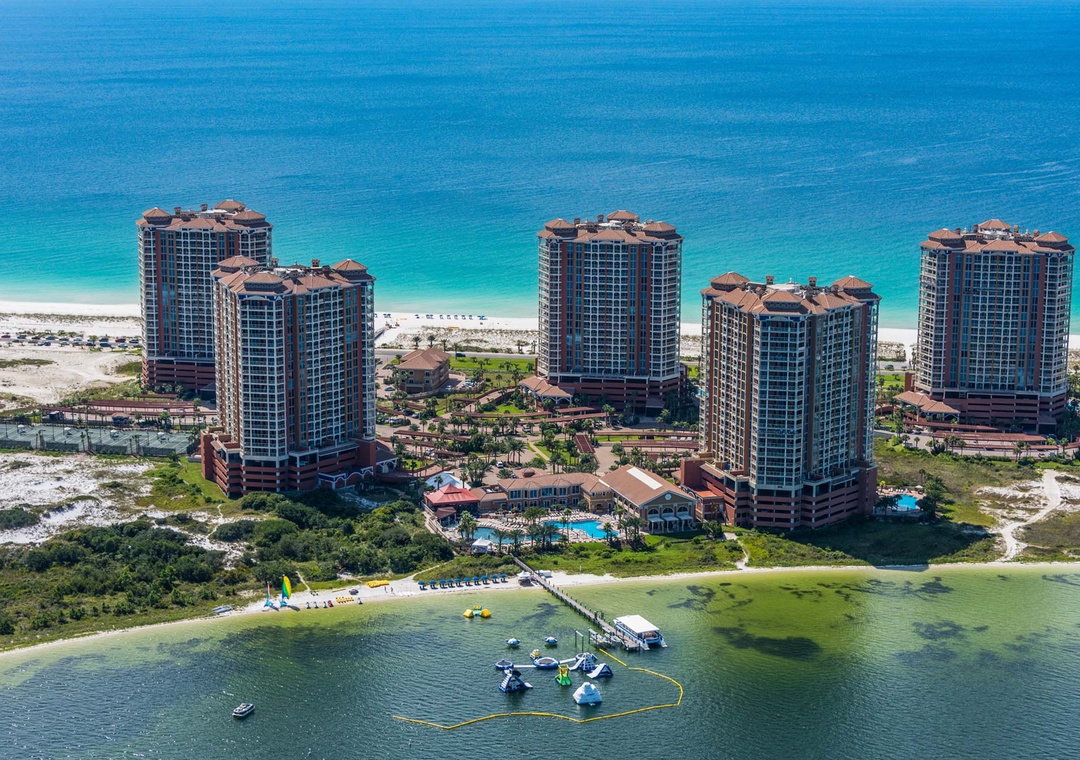 Aerial view of Portofino