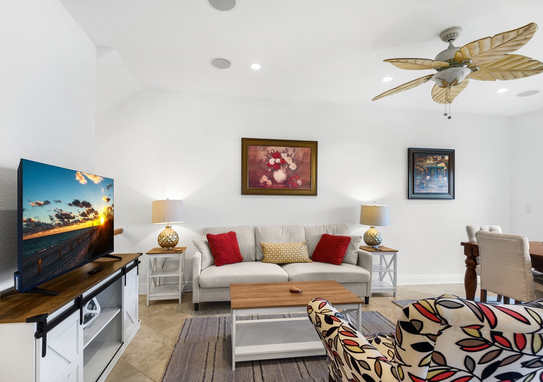 Comfortable living room seating