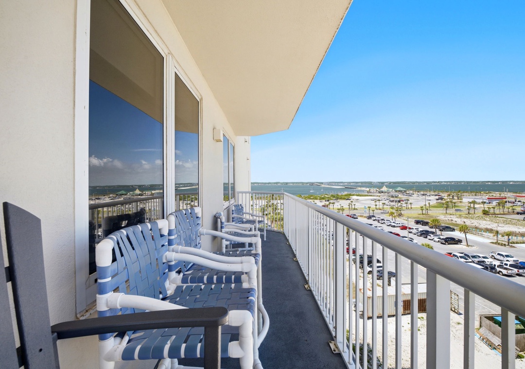 Private balcony seating