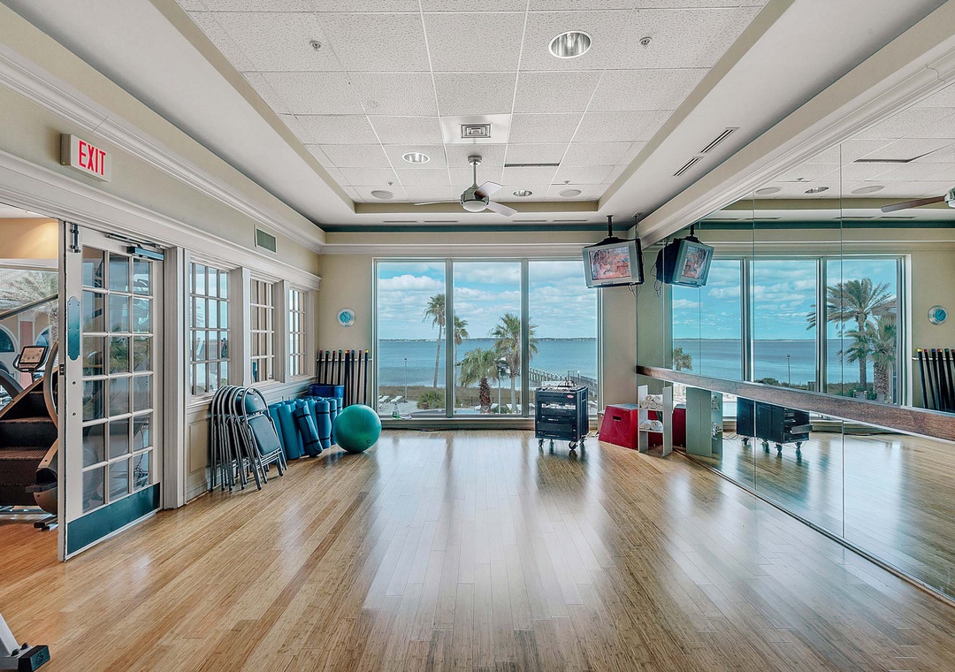 Studio space overlooking the water