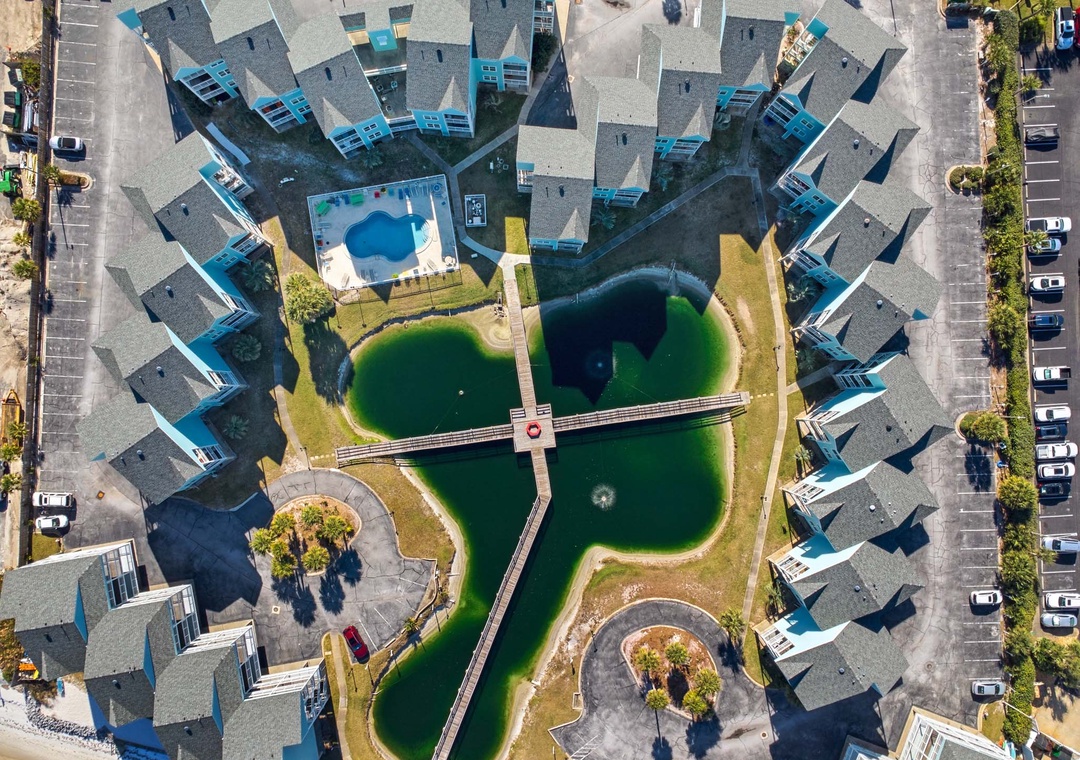 Aerial view of Baywatch