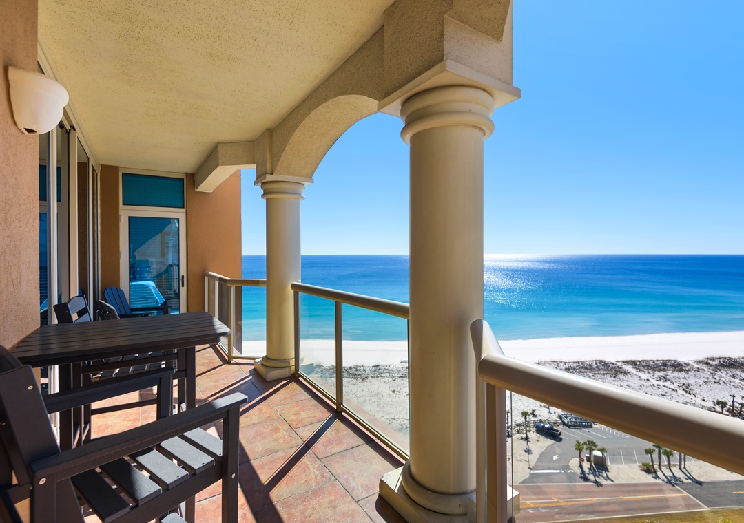 Private balcony with Gulf views