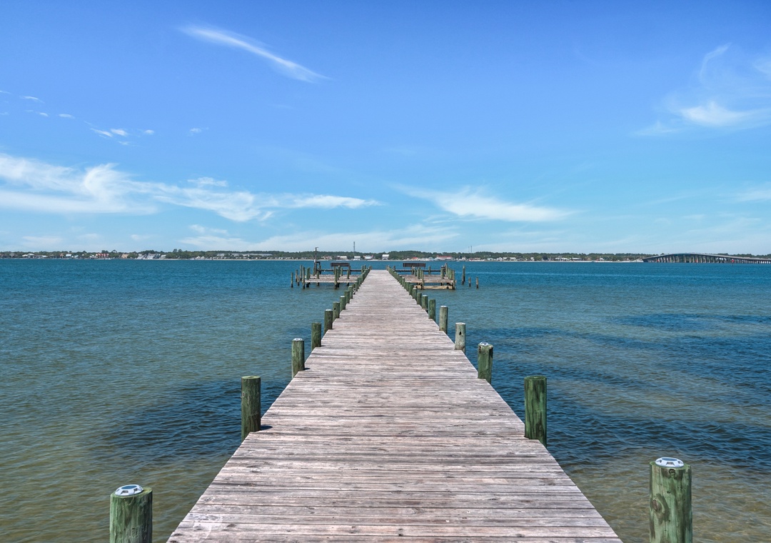 Head out on the Sound-side pier