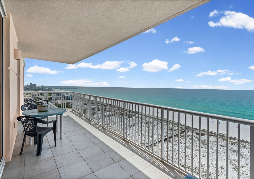 Private balcony with Gulf views