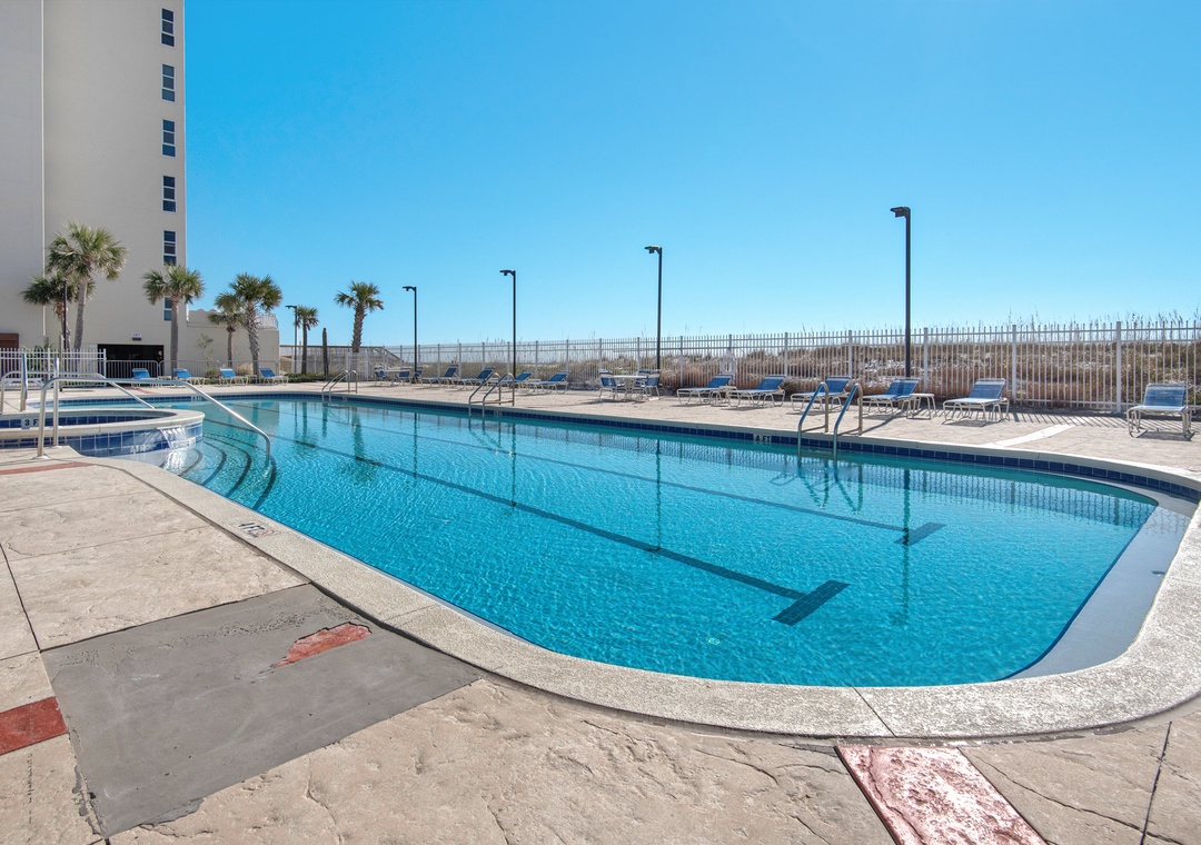 Beachfront outdoor pool