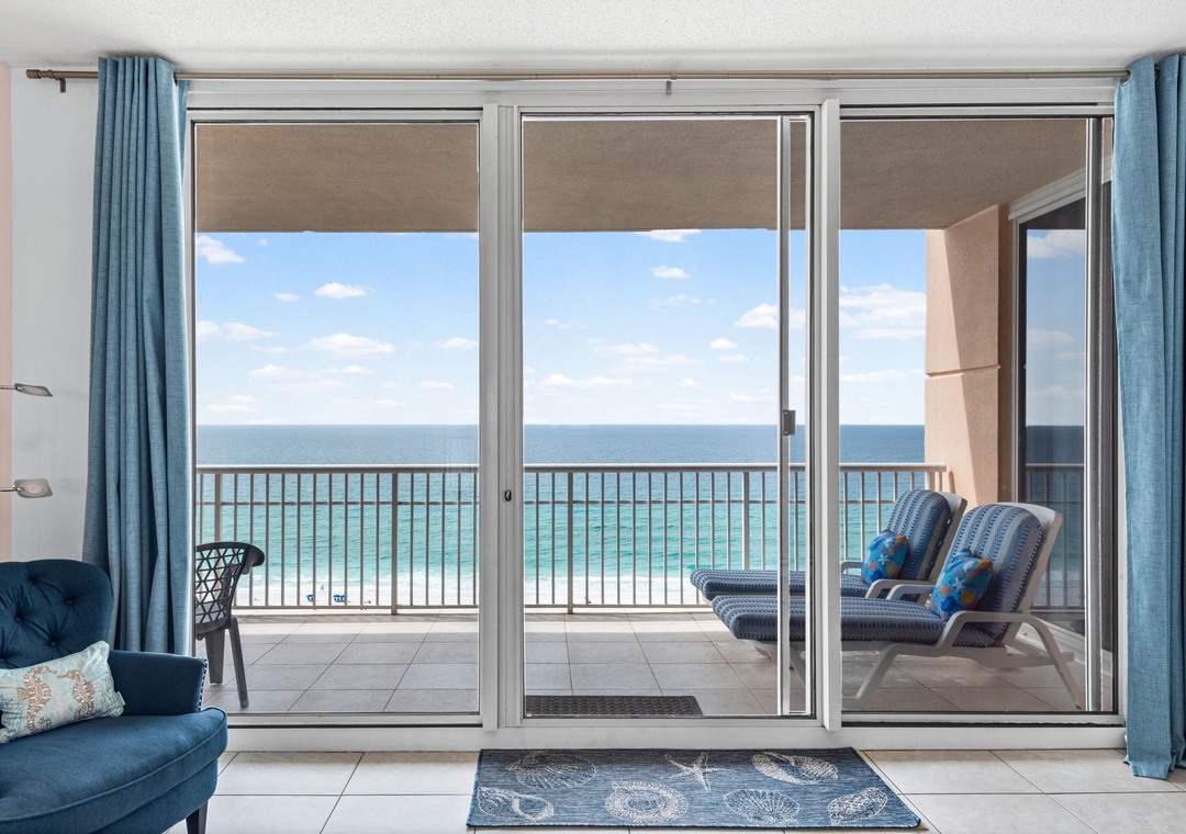 Balcony access from the living room