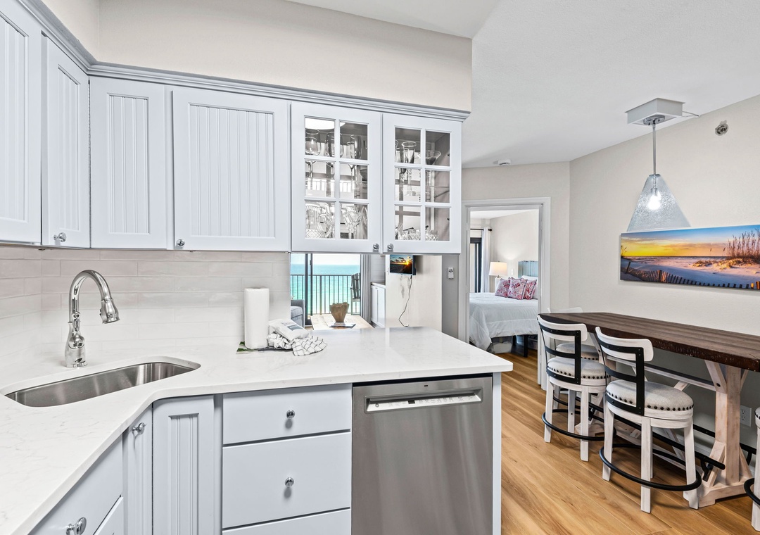 Kitchen and dining space