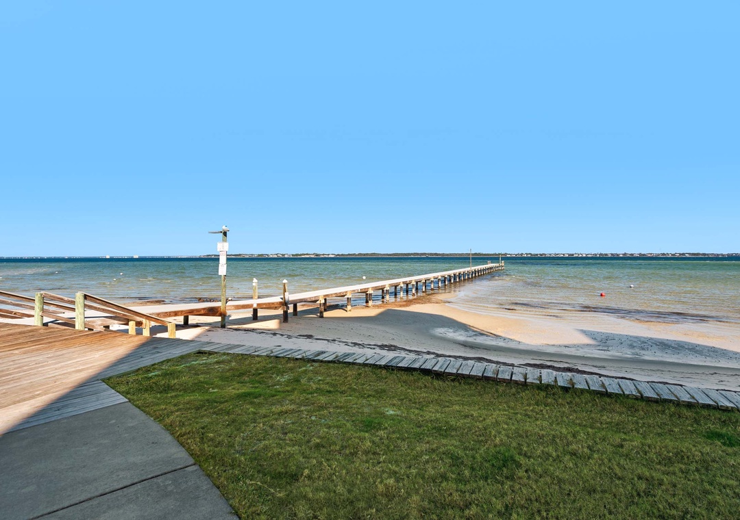 Step out onto the pier