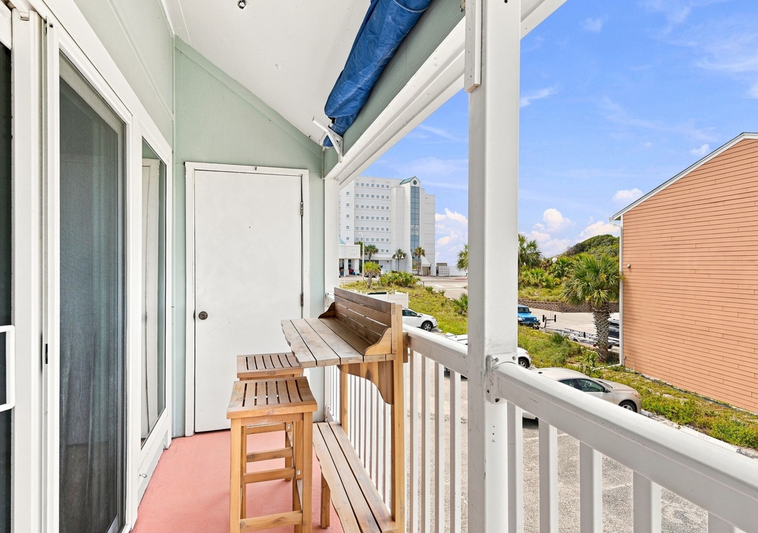 Private balcony seating