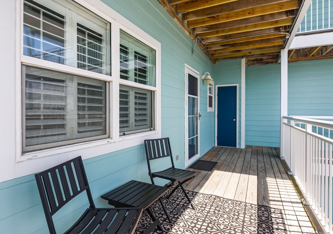 Welcoming front porch seating