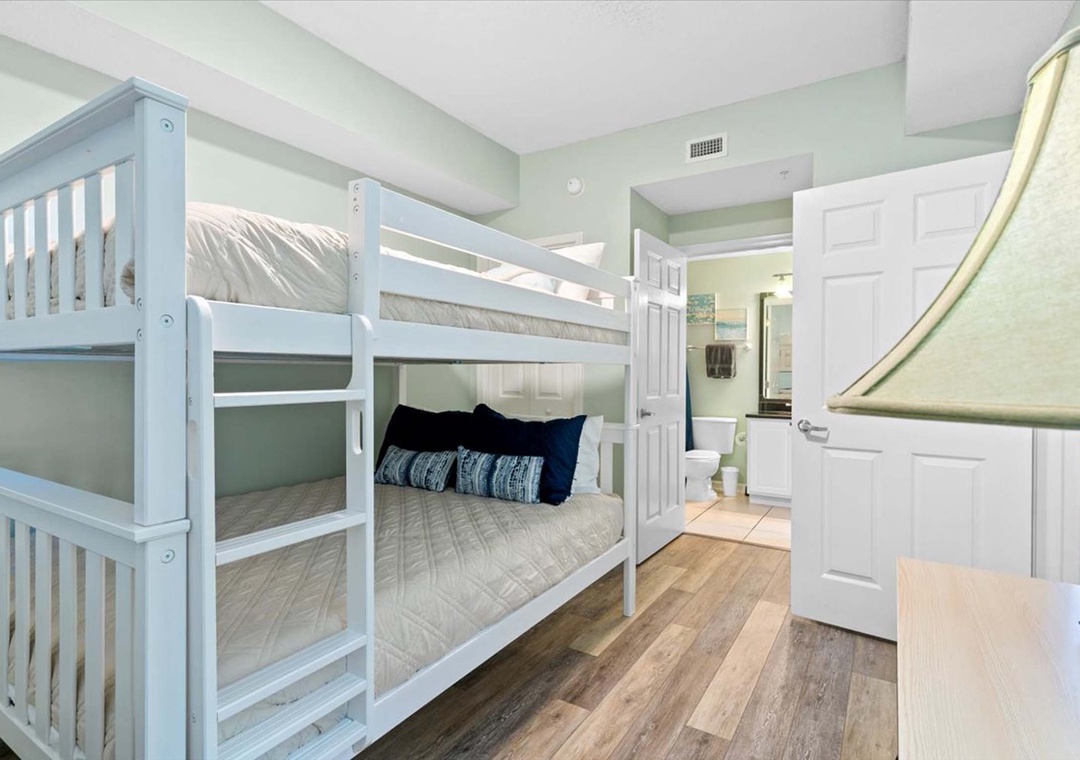 Guest bedroom 2 with full-over-full bunk bed