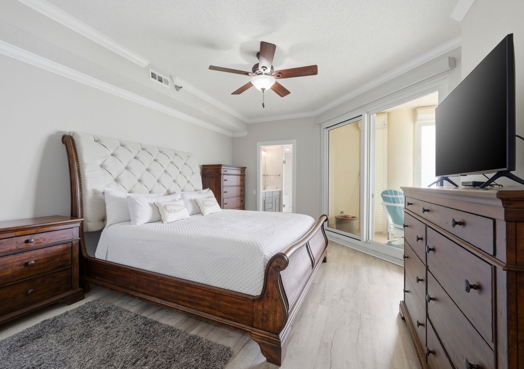 Beach Colony West 11C- Bedroom 1 View to Balcony & Bedroom 1