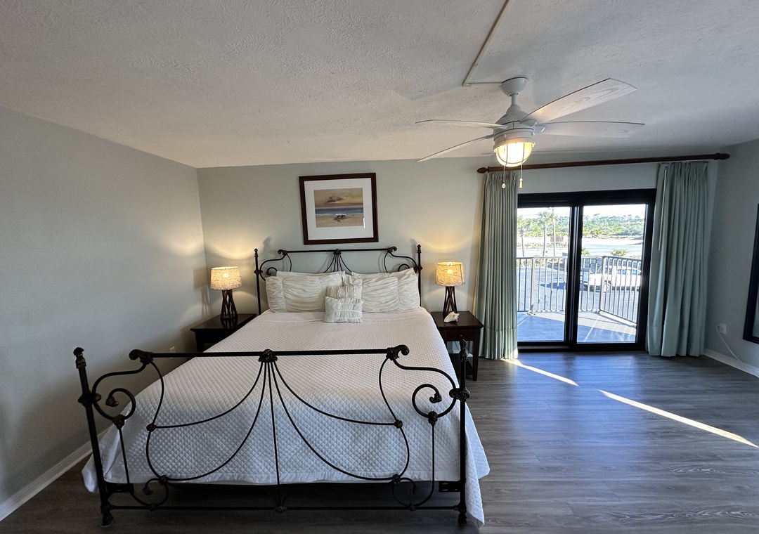Ocean Breeze West 201 - Main Bedroom Bed