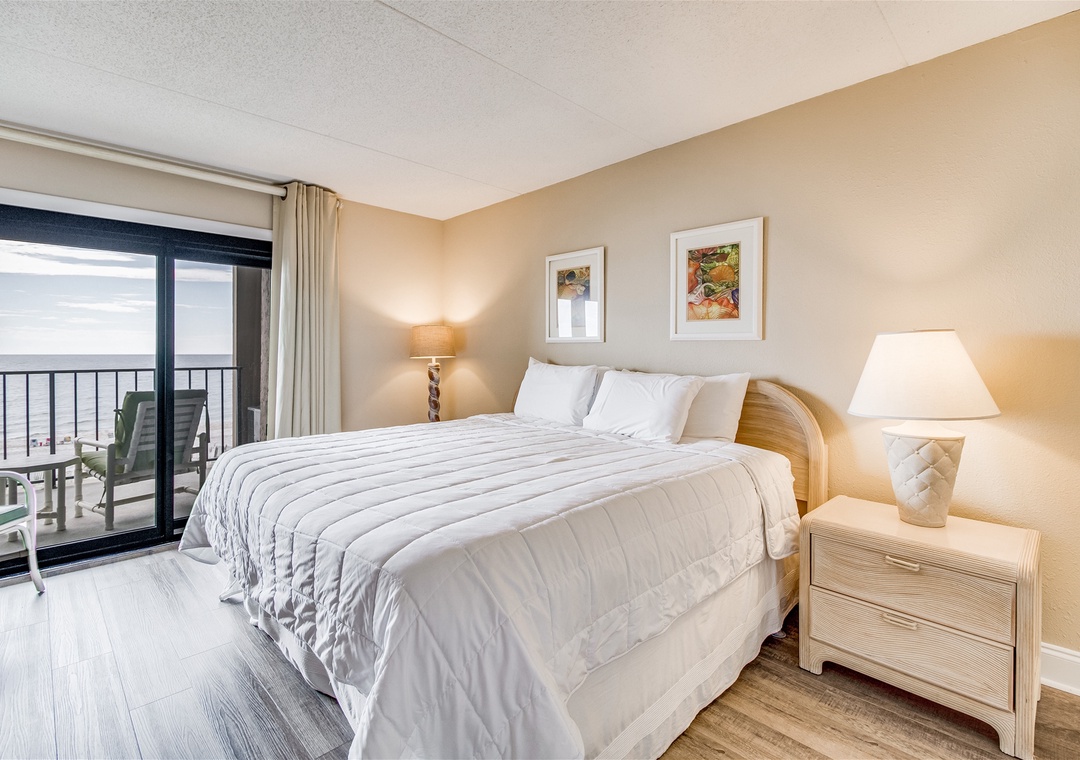 Ocean Breeze West 303 Guest Bedroom #1 King Bed