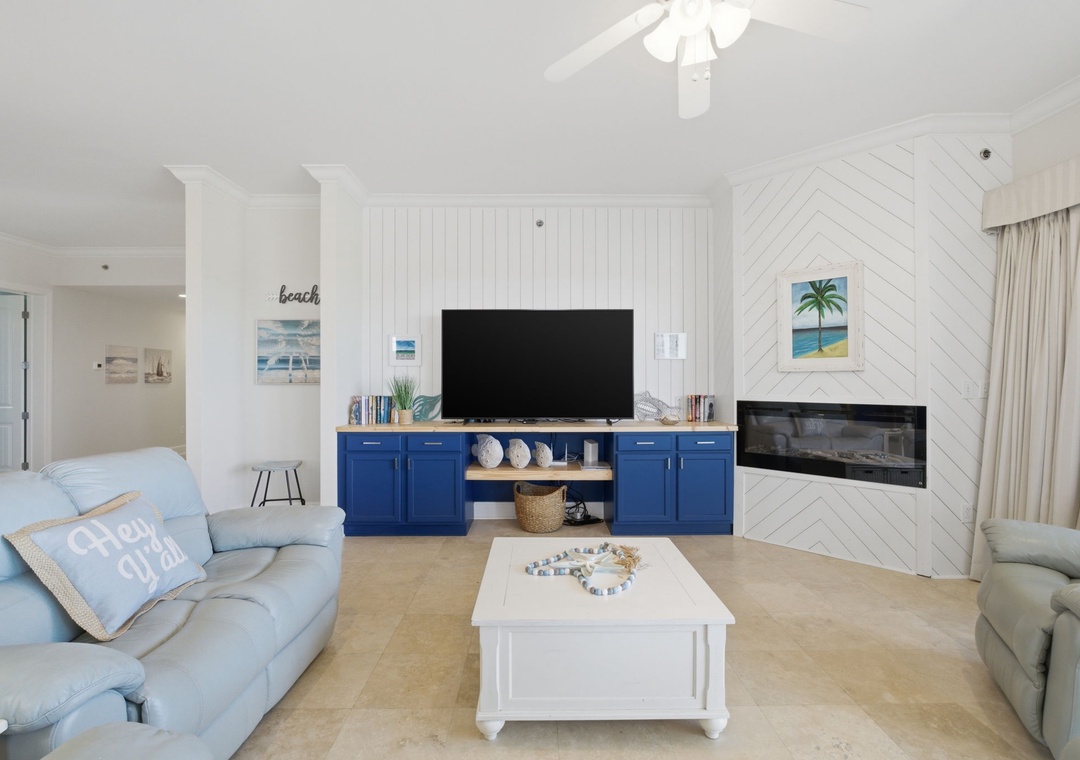 Sailmaker 901- Living Room TV & Electric Fireplace