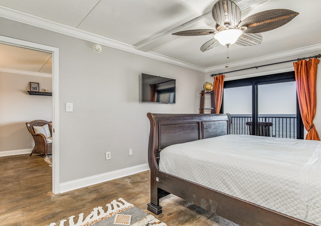 Ocean Breeze West 605 Guest Bedroom #1 with Balcony