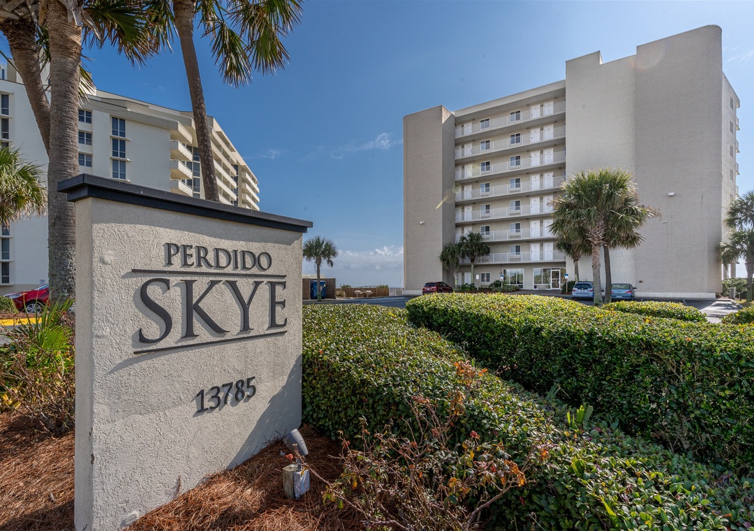 Perdido Skye Condos Entrance Perdido Key