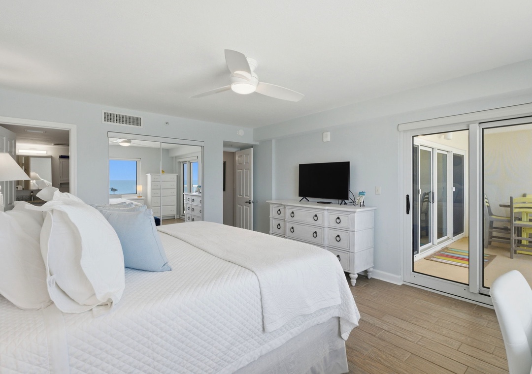 Sandy Key 822- Bedroom 1 View of TV